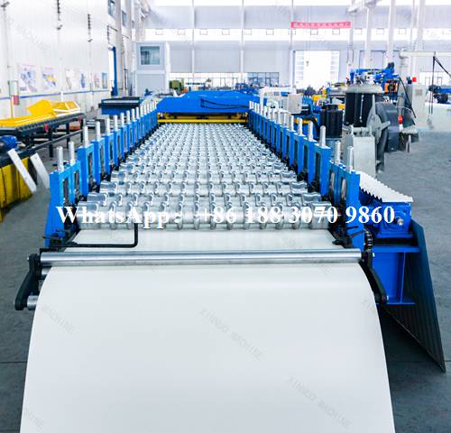 corrugated iron machine