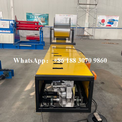 seamless gutter machine main structure portable roll forming system