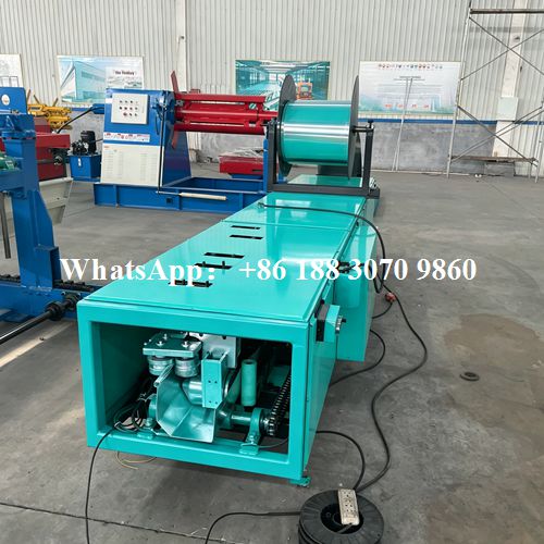 6 seamless gutter machine output section finished gutter profile