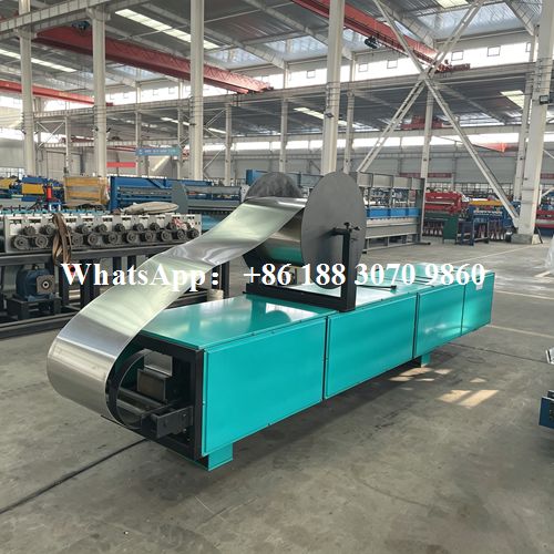 6 seamless gutter machine feeding section metal coil entry system