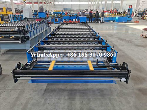 ibr roof sheet forming machine feeding section coil entry system