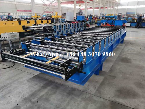 ibr roof sheet forming machine feeding section coil entry system