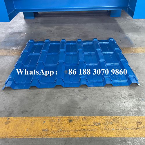 glazed tile roll forming machine hydraulic cutting head