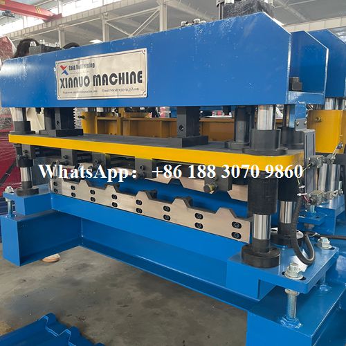 glazed tile roll forming machine side view production line