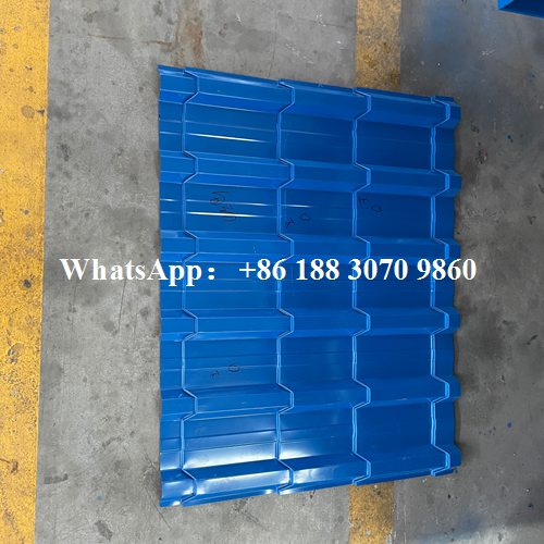 glazed sheet roll forming machine finished product roofing sheet