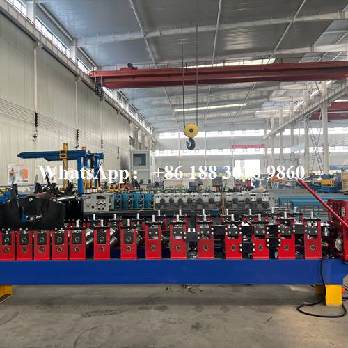 manual gutter machine side view roll forming line