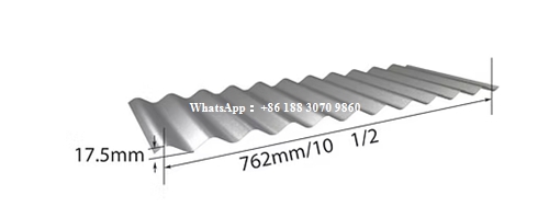 762 corrugated profile