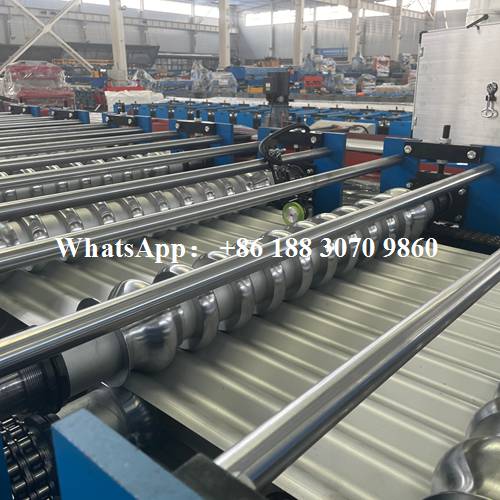 double layer roll forming machine upper and lower rollers system