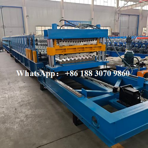 tracking shear double-layer roll forming machine flying shear cutting system