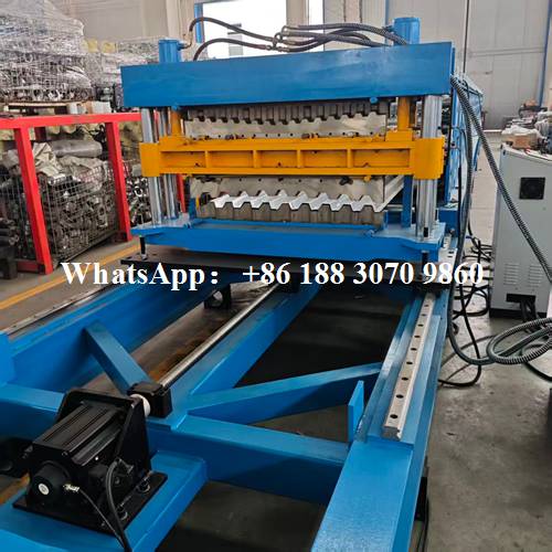 tracking shear double-layer roll forming machine main body dual profile system