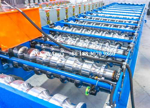 step tile roll forming machine roller forming system detail