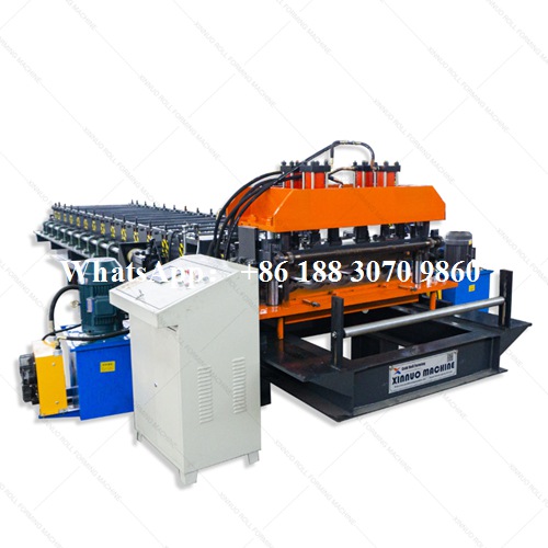 tile forming machine guide column pressing cutting system side view