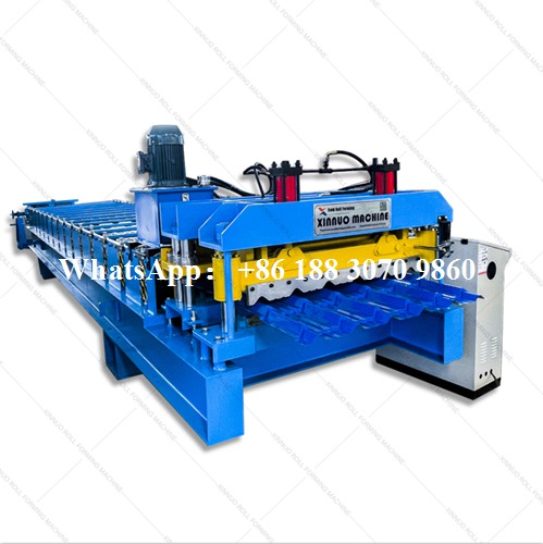 tile roll forming machine side view production line
