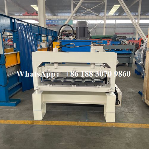 curving machine front view metal roof panel bending system