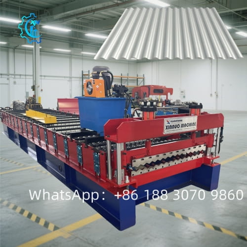 maquina de fabrica telha de zinco