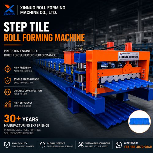 Step Tile Roll Forming Machine Roofing Tile System